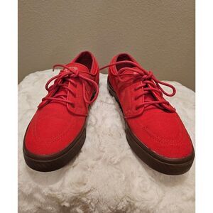 Nike Zoom Stefan Janoski Red Canvas Sneakers Size 6